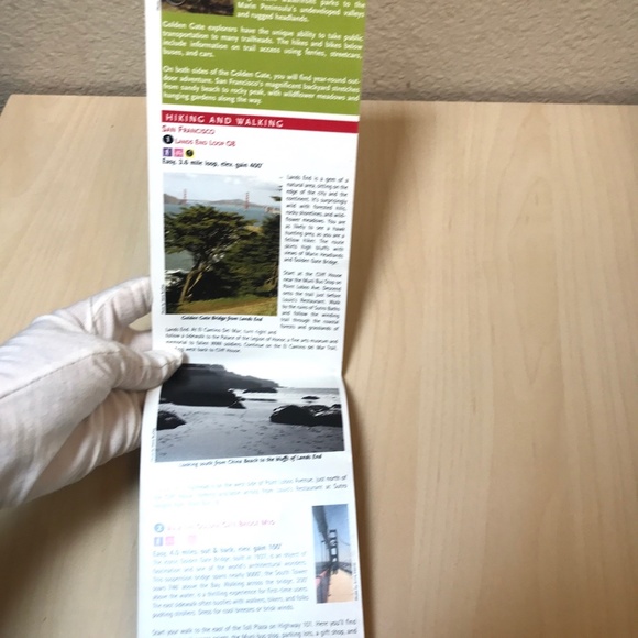 Trail Map. Waterproof. San Francisco. Hiking & Biking. NEW - Picture 5 of 6